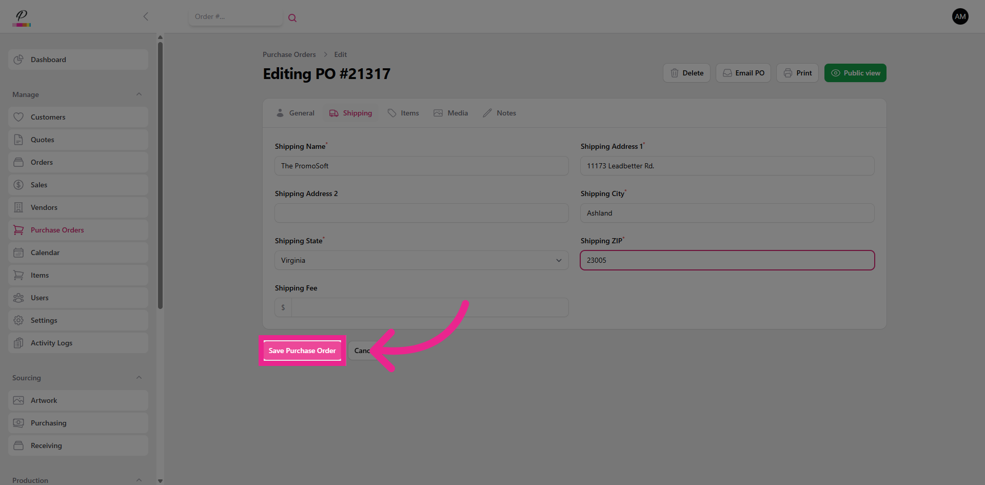 Step screenshot