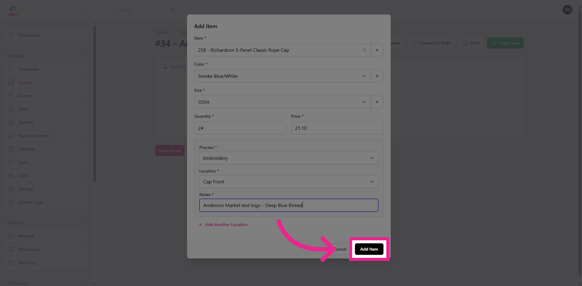 Step screenshot