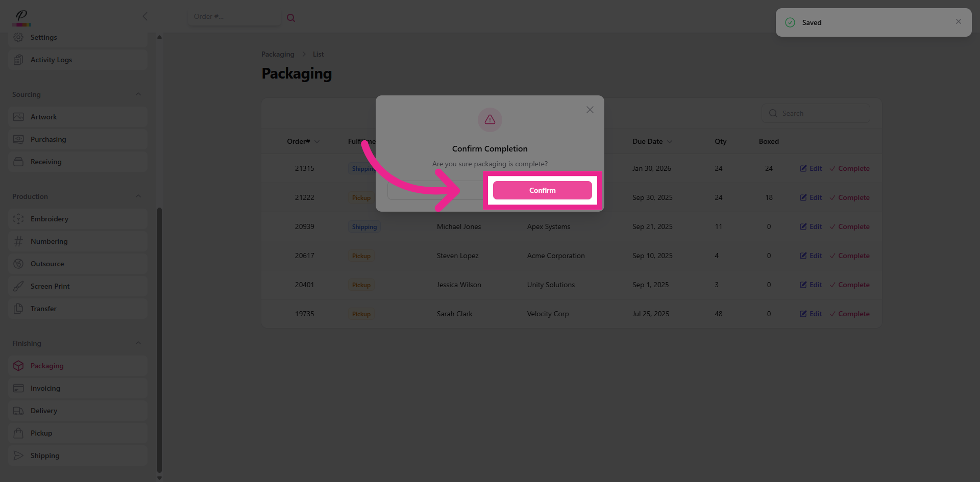Step screenshot